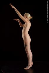 Nude Woman White Standing poses - ALL Average medium blond Standing poses - simple Standard Photoshoot Pinup